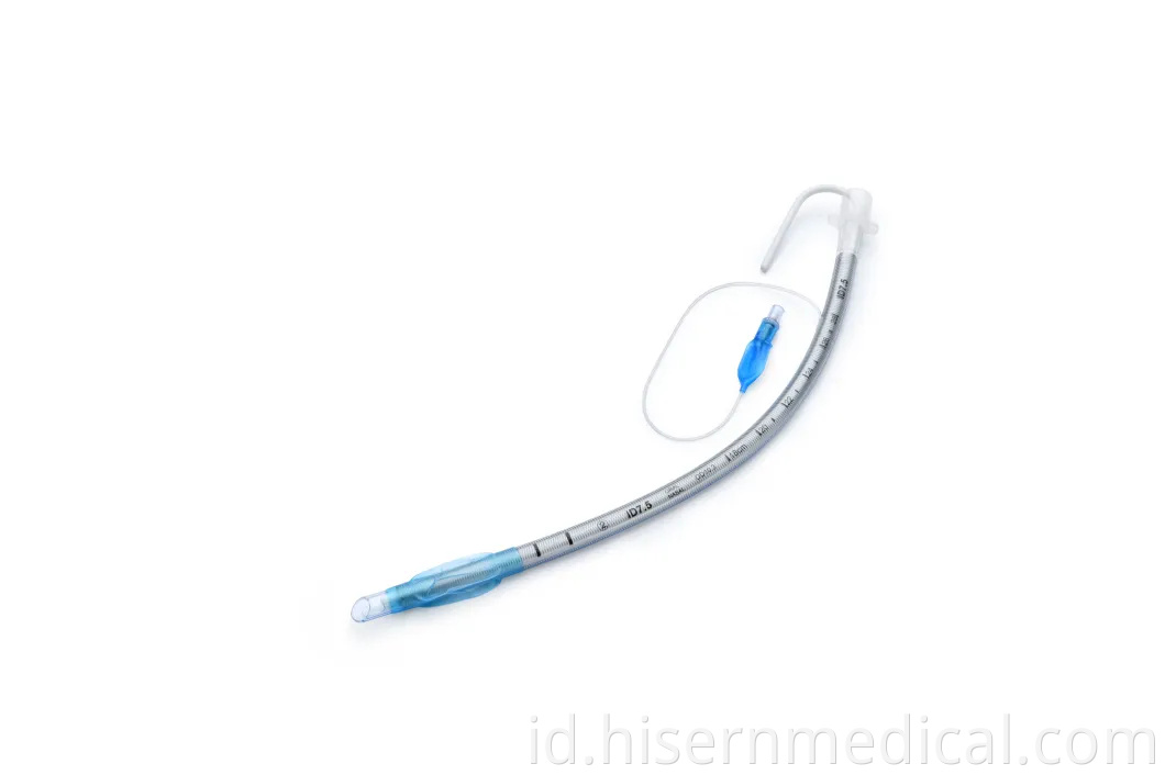 China Factory Uncuffed Disposable Endotracheal Tube (Tipe Diperkuat)